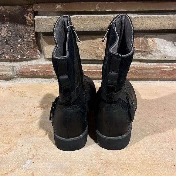 Teva Da Vina Black Waterproof Leather Bootie - Picture 7 of 9